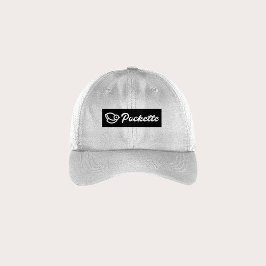 Perforated Performance Cap - White